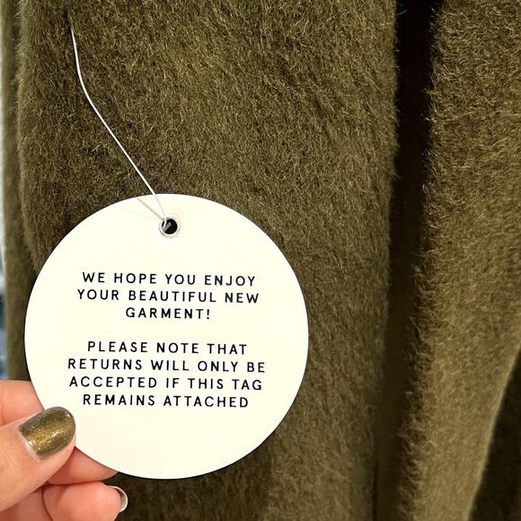 NWT NEW STAUD Dakota Belted Wool Alpaca Blend Coat - Picture 9 of 10